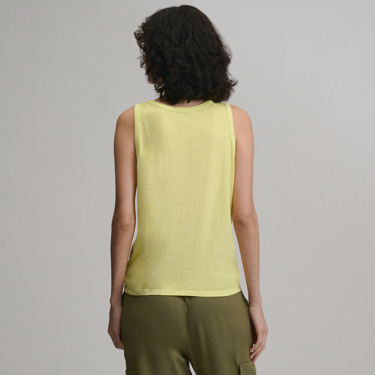 Women's Sunwashed Cotton V-Neck Tank-Sorbet-22