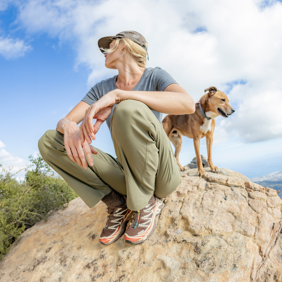 Women's Guide Pro High Rise Pants-Alder-Regular