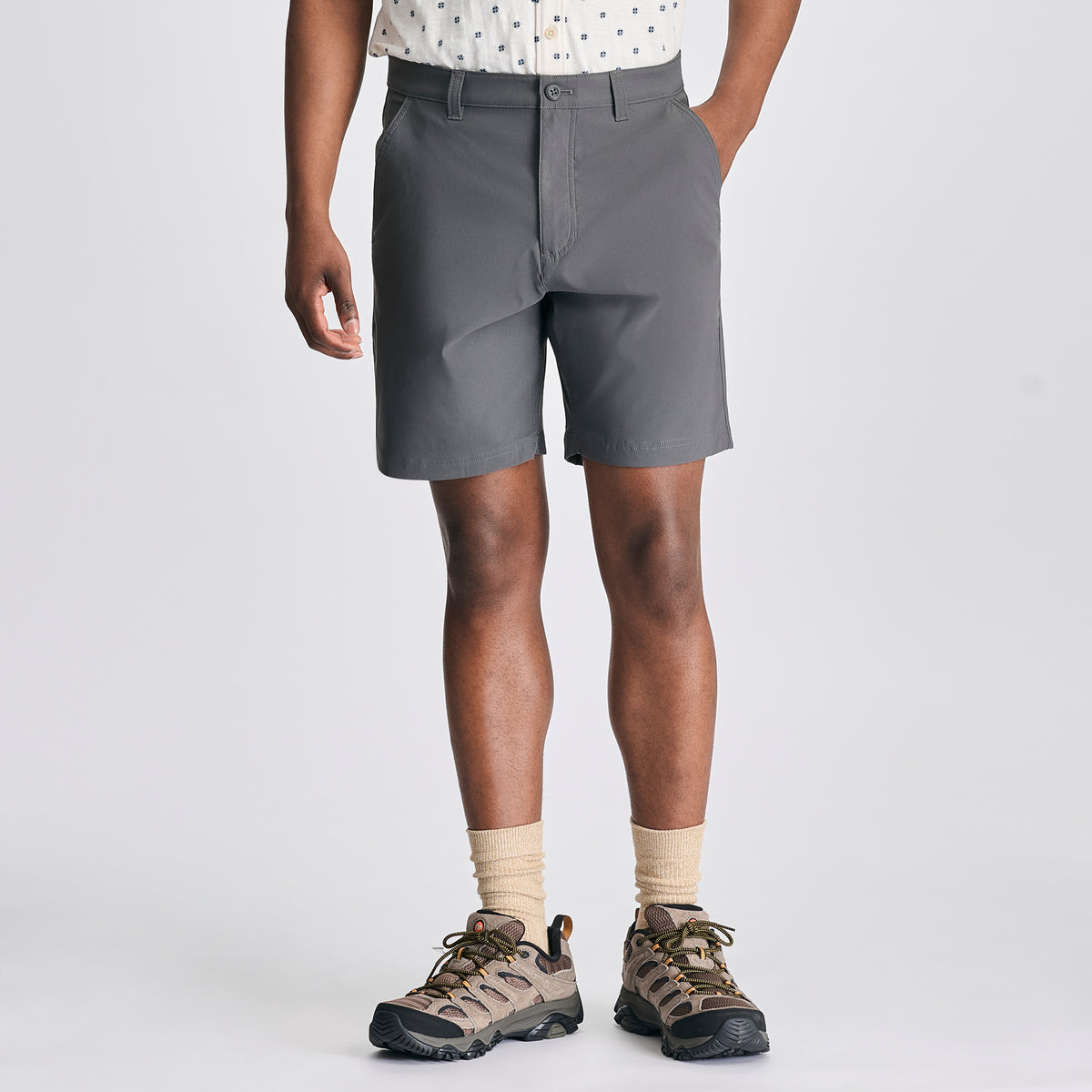 Men's Horizon Takeoff Chino Shorts-Dk Smoke-3