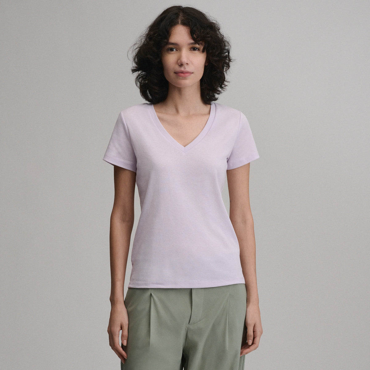 Women's Everyday Short-Sleeve V-Neck T-Shirt-Cosmos-1